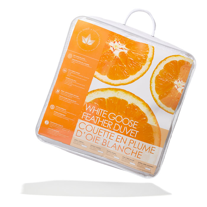 Canadian Down & Feather Company White Goose Feather Duvet & Reviews